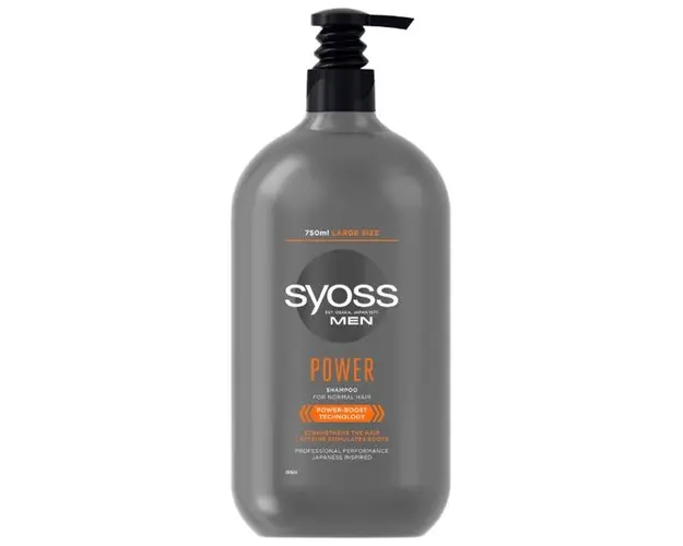 Sampon pentru Barbati pentru Par Normal - Syoss Men Power Shampoo for Normal Hair, 750 ml