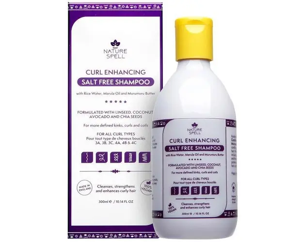 Sampon pentru Definire &amp; Ingrijire a Parului Cret - Nature Spell Curl Enhancing Shampoo, 300ml