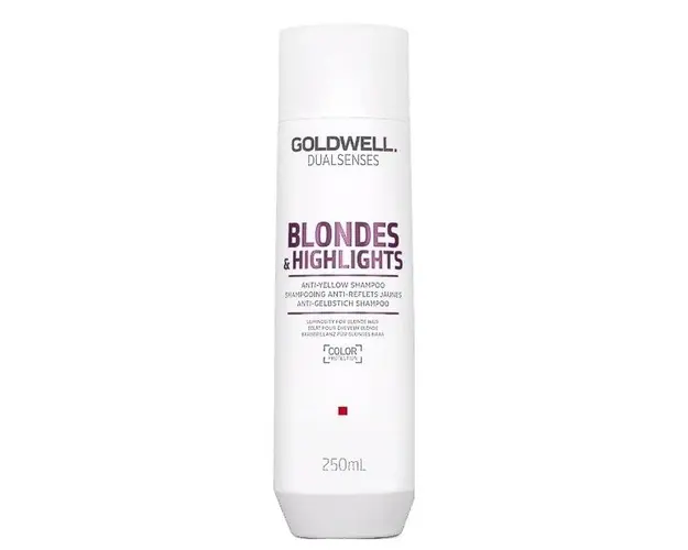 Sampon pentru Par Blond - Goldwell Dualsenses Blondes &amp; Highlights Anti-Yellow Shampoo 250ml