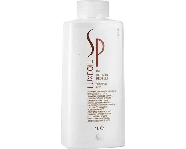 Sampon pentru Par Deteriorat - Wella SP LuxeOil Keratin Protect Shampoo, 1000 ml