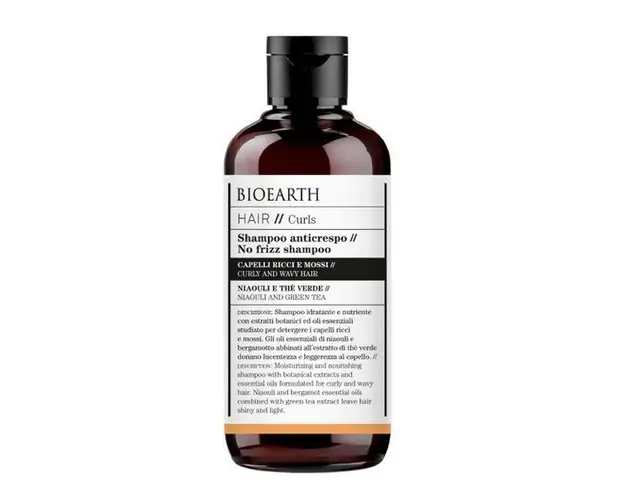 Sampon pentru Par Ondulat cu Ceai Verde Bioearth, 250 ml