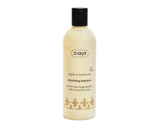 Sampon pentru Par Uscat si Deteriorat - Ziaja Argan and Tsubaki Oils Smoothing Shampoo, 300 ml