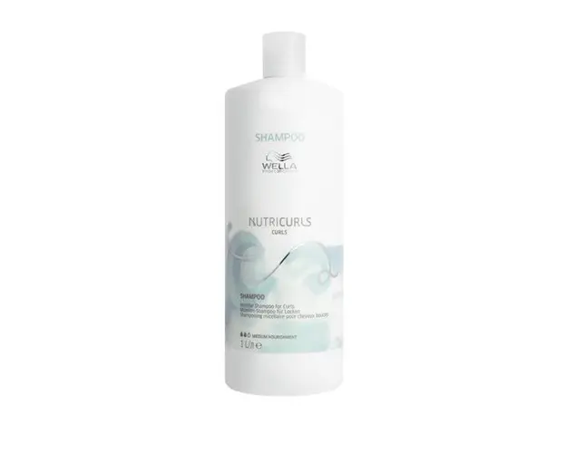 Sampon pentru Parul Cret - Wella Professionals Nutricurls Micellar Shampoo for Curls, varianta 2023, 1000 ml