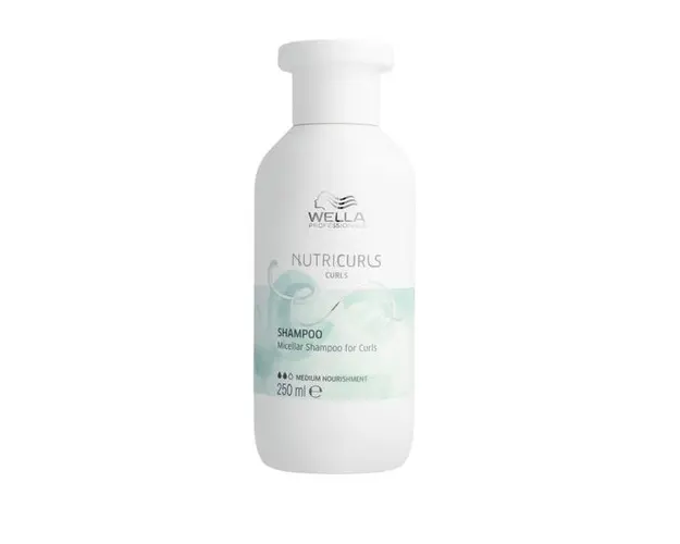 Sampon pentru Parul Cret - Wella Professionals Nutricurls Micellar Shampoo for Curls, varianta 2023, 250 ml