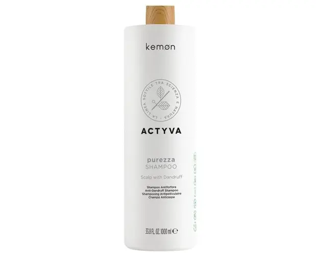 Sampon pentru Purificare Scalp - Kemon Actyva Purezza Shampoo, 1000 ml