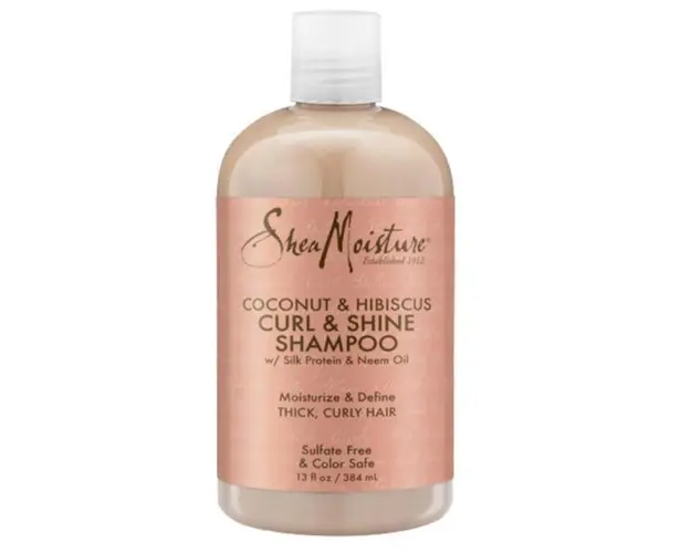 Sampon pentru stralucirea buclelor cu hibiscus si nuca de cocos, Shea Moisture, 384ml