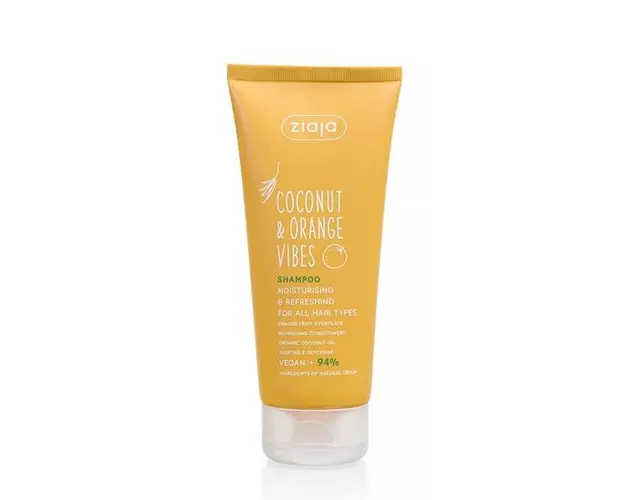 Sampon pentru Toate Tipurile de Par - Ziaja Coconut &amp; Orange Vibes Shampoo Moisturising &amp; Refreshing, 200 ml