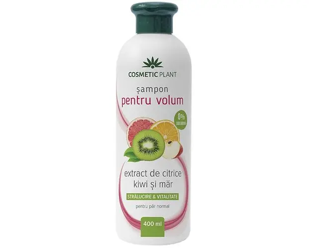 Sampon pentru Volum cu Extract de Citrice, Kiwi si Mar Cosmetic Plant, 400 ml