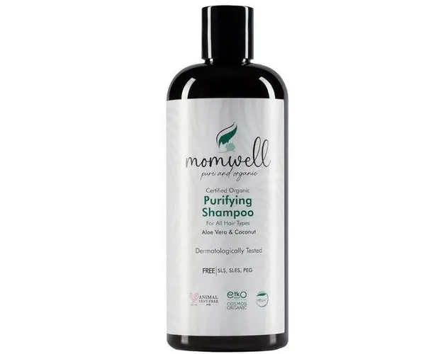 Sampon purificator par Momwell, cu Aloe Vera si Cocos, pentru Toate Tipurile de par 400 ml