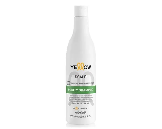 Sampon Purificator pentru Scalp - Alfaparf Milano Yellow Scalp Purity Shampoo, 500 ml