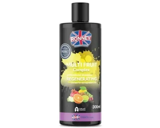 Sampon regenerarea parului Multi Fruit Complex Ronney, pentru par deteriorat si uscat 300 ml