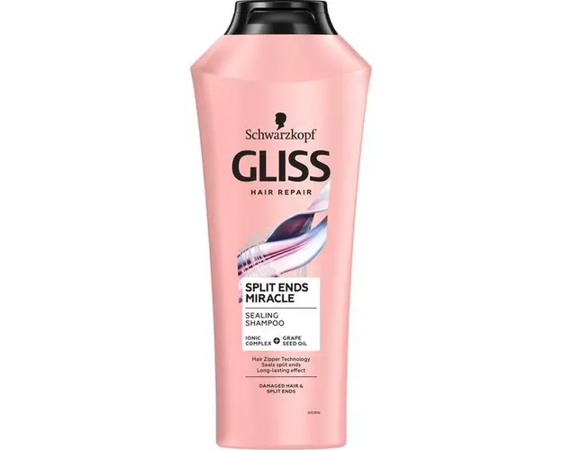 Sampon Reparator pentru Par Deteriorat si Varfuri Despicate - Schwarzkopf Gliss Hair Repair Split End Miracle Sealing Shampoo for Damaged Hair &amp; Split Ends, 400 ml