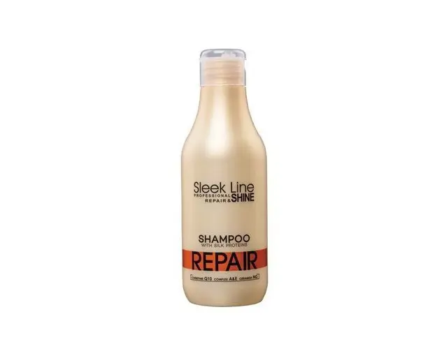 Sampon reparator Stapiz Sleek Line pentru par deteriorat, 300ml