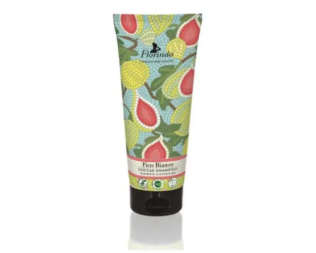 Sampon si Gel de Dus Vegetal cu Parfum de Smochine Albe - La Dispensa Florinda Doccia Shampoo Fico Bianco, 200 ml