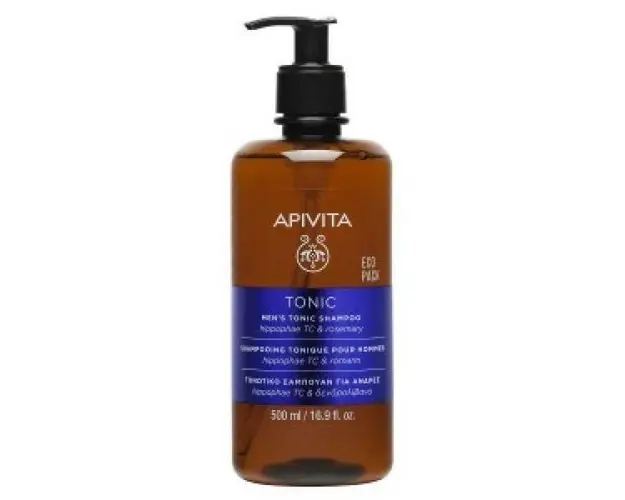 Sampon Tonic Ecopack pentru barbati, Apivita, 500 ml