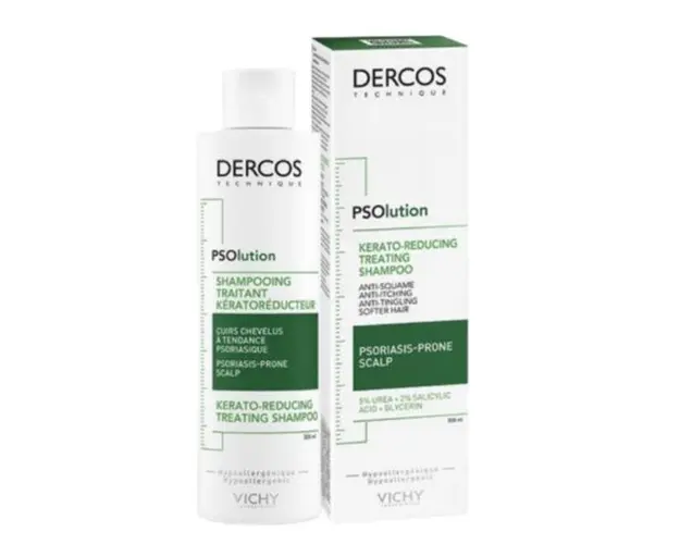 Sampon tratament keratoreductor Dercos PSOlution, Vichy, 200 ml