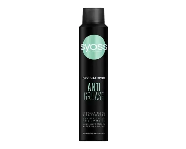 Sampon Uscat pentru Parul Predispus la Ingrasare - Syoss Professional Performance Anti Grease Dry Shampoo, 200 ml