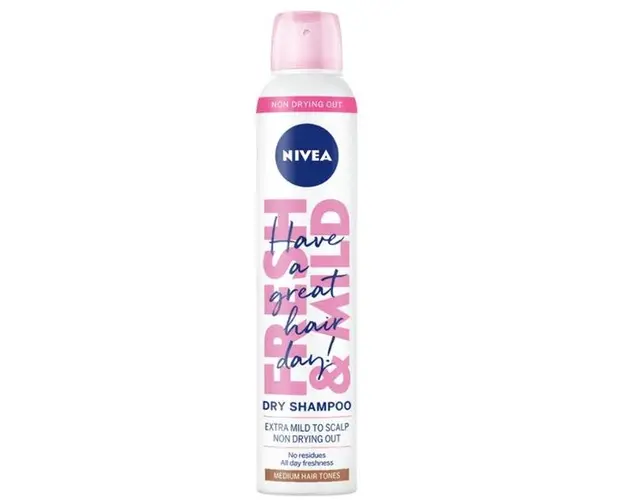 Sampon Uscat pentru Saten - Nivea Dry Shampoo Medium Hair Tones, 200 ml