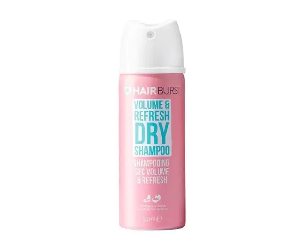 Sampon Uscat pentru Volum si Reimprospatarea Parului, Travel Size - Hairburst Volume &amp; Refresh Dry Shampoo, 50 ml