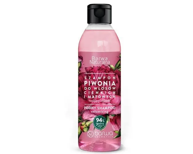 Sampon volumizator cu floare de bujor, Barwa Cosmetics, 300ml