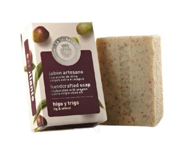 Sapun artizanal, exfoliant, cu smochine, germeni de grau si ulei de masline extra virgin, La Chinata, 100g