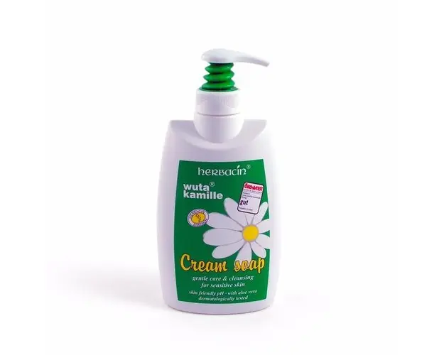 Sapun-crema lichid cu dispenser cu musetel, Herbacin, 300 ml