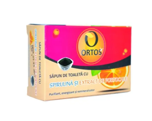 Sapun cu Spirulina si Portocale Ortos Prod, 100 g