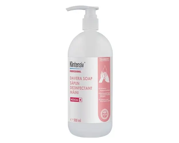 Sapun Dezinfectant pentru Maini - Klintensiv Professional Davera Soap Medical, 500 ml