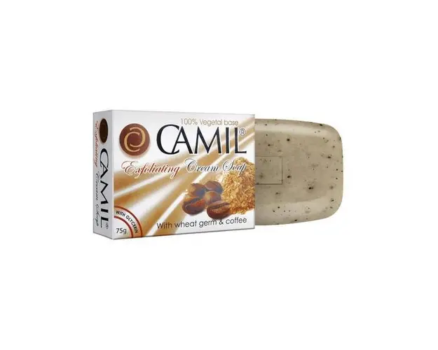 Sapun exfoliant cu germeni de grau si cafea Camil 75gr