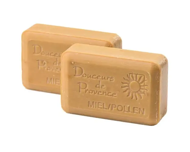 Sapun Exfoliant cu Polen Apidava Douceurs de Provence, 200 g