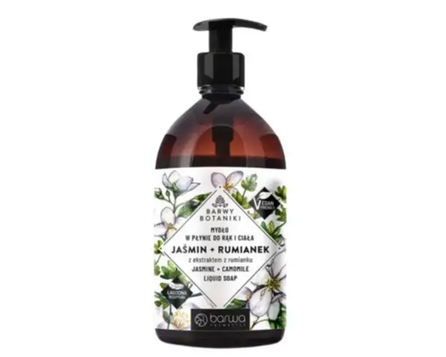 Sapun lichid Barwa Botaniki cu Iasomie si Musetel Barwa Cosmetics, 500 ml