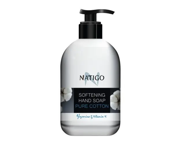 Sapun lichid catifelat Natigo cu extract de Floare de Bumbac, 500ml