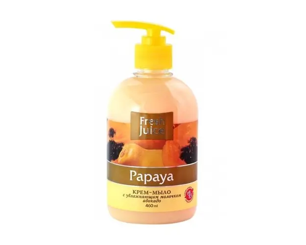 Sapun Lichid Cremos cu Ulei de Avocado si Extract de Papaya Fresh Juice, 460ml