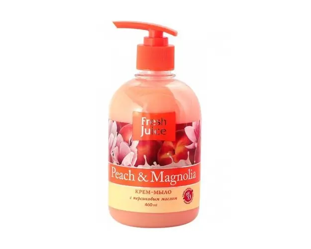 Sapun Lichid Cremos cu Ulei de Piersica si Extract de Magnolie Fresh Juice, 460ml