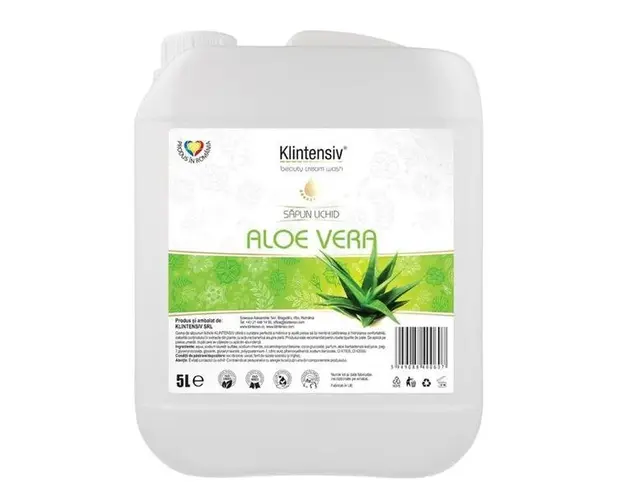 Sapun Lichid cu Aloe Vera - Klintensiv Beauty Cream Wash Aloe Vera, 5000 ml