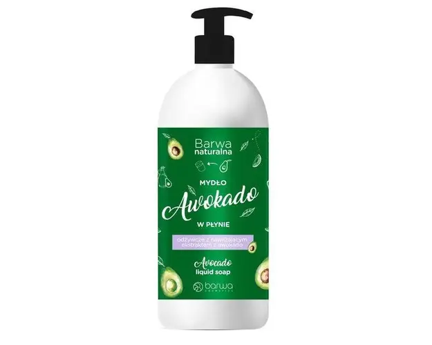 Sapun lichid cu avocado, 500 ml, Barwa Cosmetics