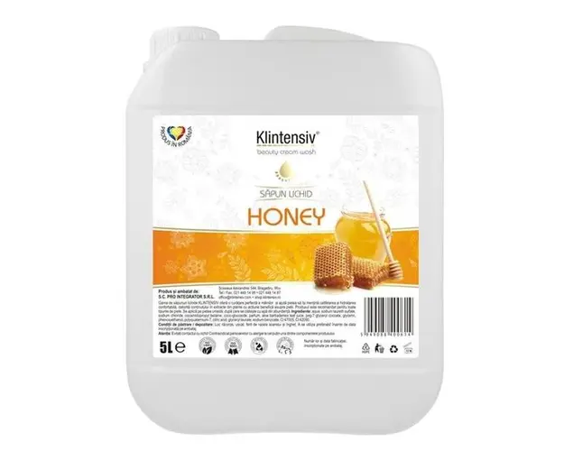 Sapun Lichid cu Miere - Klintensiv Beauty Cream Wash Honey, 5000 ml