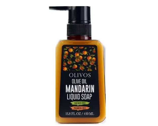 Sapun Lichid cu Ulei de Masline si Mandarina Olivos, 450 ml