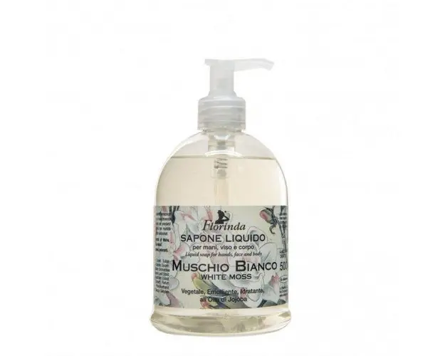 Sapun Lichid Hidratant cu Mosc Alb si Ulei de Jojoba Florinda La Dispensa, 500 ml