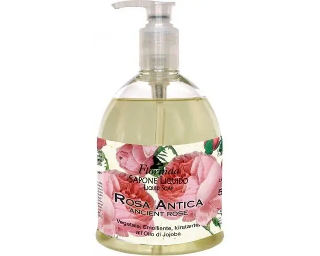 Sapun Lichid Hidratant cu Rosa Antica si Ulei de Jojoba Florinda La Dispensa, 500 ml