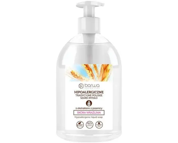 Sapun lichid hipoalergenic cu germeni de grau Barwa 500 ml