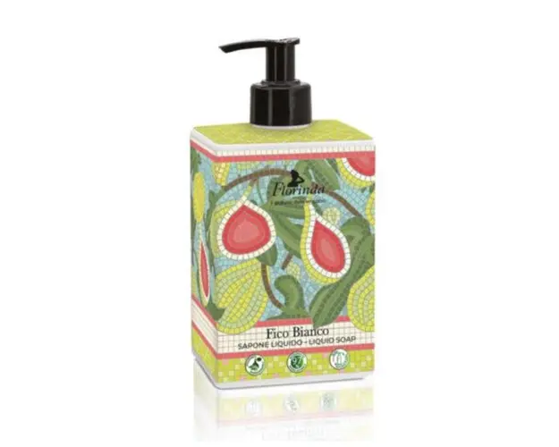 Sapun Lichid Vegetal cu Parfum de Smochine Albe - La Dispensa Florinda Sapone Liquido Fico Bianco, 500 ml