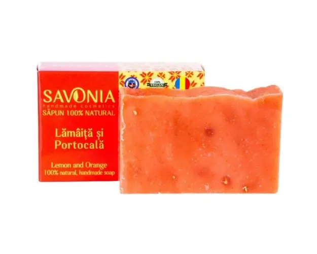 Sapun Natural cu Lamaita si Portocala Savonia, 90g