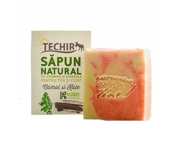 Sapun Natural cu Namol si Kale Techir, 120 g