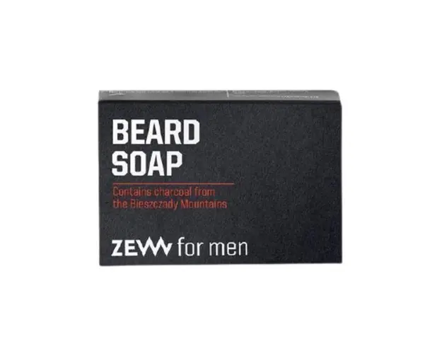 Sapun natural pentru barba, cu carbune din Muntii Bieszczady, curata barba si mentine pielea fetei hidratata si neteda, Zew for men, 85g
