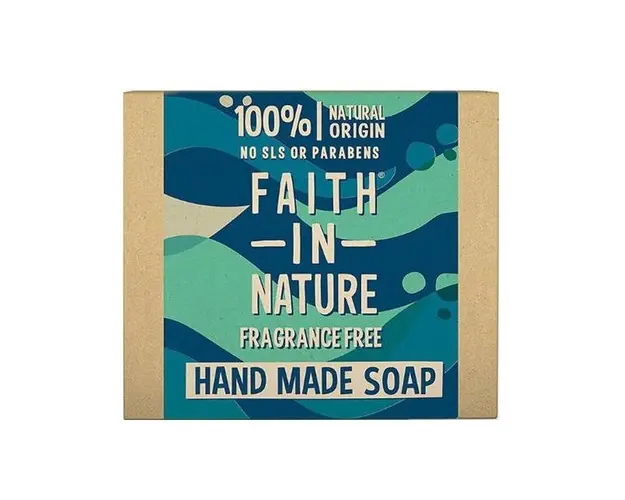 Sapun Natural Solid Fara Parfum - Faith in Nature Hand Made Soap Fragrance Free, 100 g