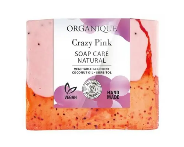 Sapun natural, vegan Crazy Pink, Organique Cosmetics, 100 g