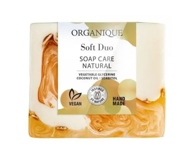Sapun natural, vegan Soft Duo, Organique Cosmetics, 100 g