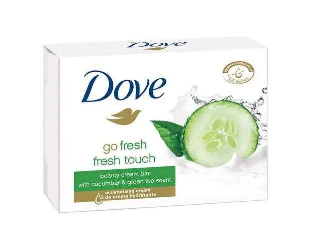 Sapun Solid Castravete si Ceai Verde - Dove Go Fresh Touch Beauty Cream Bar Cucumber and Green Tea Scent, 90 g