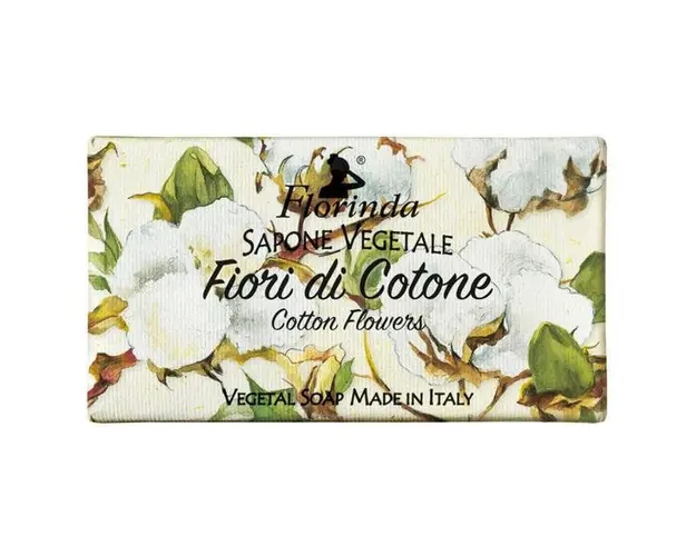 Sapun Vegetal cu Flori de Bumbac Florinda La Dispensa, 100 g